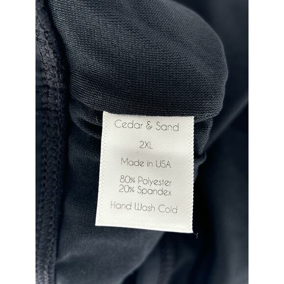 Cedar & Sand The Every Which Way One Piece Swimsuit Womens Plus Size 2X Black - Picture 8 of 8